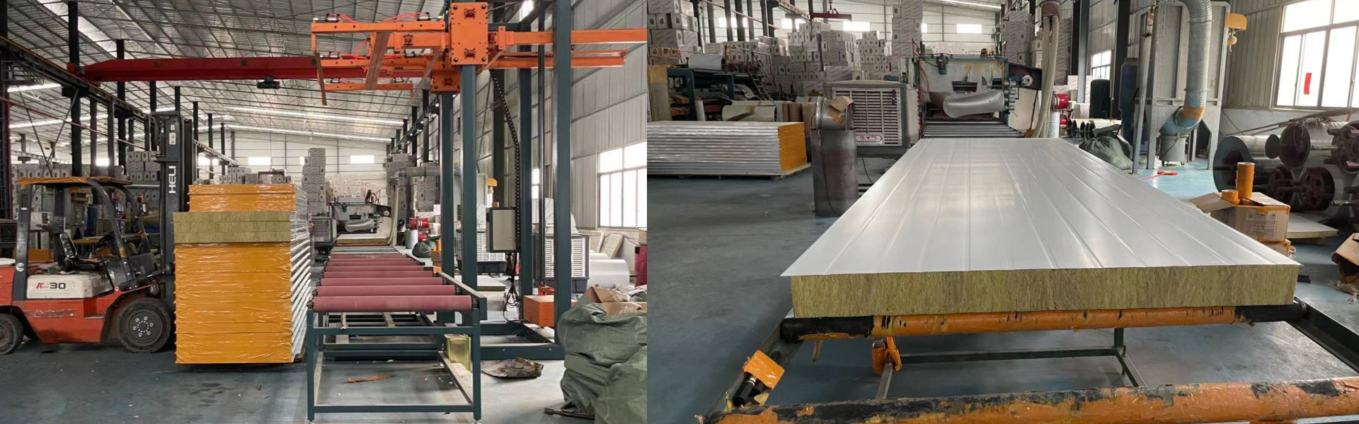 Rock wool panel